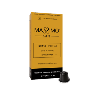 Intenso<br>Arabica & Robusta - Dark Roast - Aluminium capsules<br><br><p style="color: #ffffff !important; font-size: 16px; font-family: 'Roboto', sans-serif; font-weight: 400; text-transform: none;">Bold and Roasty.</p>