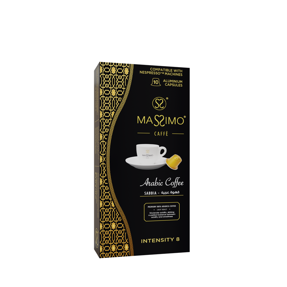 Sabbia<br>Arabic Coffee - Aluminium Capsules<br><br><p style="font-size: 16px; font-family: 'Roboto', sans-serif; font-weight: 400; text-transform: none;">Moderate acidity, striking a perfect balance between acidity and sweetness.</p>
